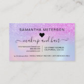 Luxe Rainbow Glitter Ombre Make-up 10 Klantenkaartje (Achterkant)