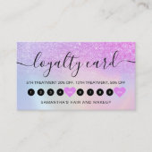 Luxe Rainbow Glitter Ombre Make-up 10 Klantenkaartje (Voorkant)