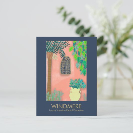 Luxe Real Estate Agent Realtor Property Manager Briefkaart (Staand voorkant)