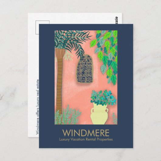 Luxe Real Estate Agent Realtor Property Manager Briefkaart (Voorkant / Achterkant)