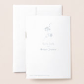 Luxe REAL FOLIE WEDDING Photo Folted 3 Program Folie Kaarten (Met envelop)