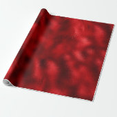 Luxe Red Faux Foil Cadeaupapier (Uitgerold)