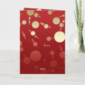 Luxe Red Gold 50th Birthday Party Folded (Achterkant)