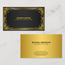 Luxe Regal Gold Lijst op zwart Visitekaartje