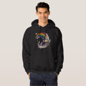 Luxe Regenboog Maan Vis 3D Ster Pullover Hoodie (Voorkant volledig)