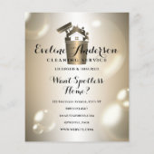 Luxe reiniging logo en bubbels flyer (Achterkant)