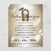 Luxe reiniging logo en bubbels flyer (Voorkant)