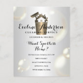 Luxe reiniging logo en bubbels flyer (Achterkant)