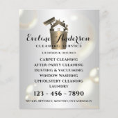 Luxe reiniging logo en bubbels flyer (Voorkant)