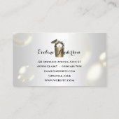 Luxe reiniging logo en bubbels visitekaartje (Achterkant)