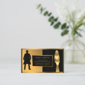 Luxe rendy Mode Voeg Jouw tekst toe Visitekaartje (Staand voorkant)