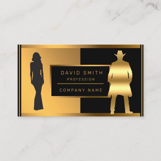 Luxe rendy Mode Voeg Jouw tekst toe Visitekaartje (Voorkant)