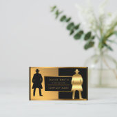 Luxe rendy Mode Voeg Jouw tekst voor hem toe Visitekaartje (Staand voorkant)