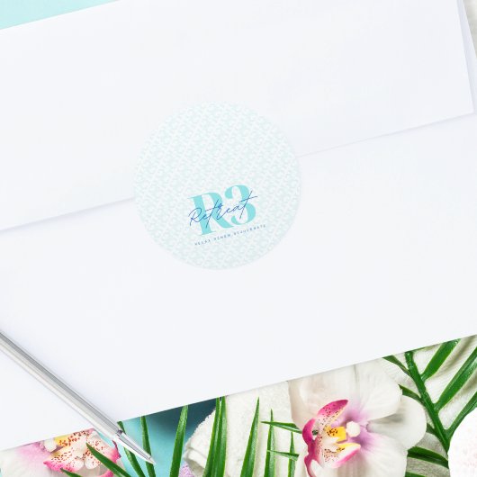 Luxe Retreat Corporate Event Ronde Sticker