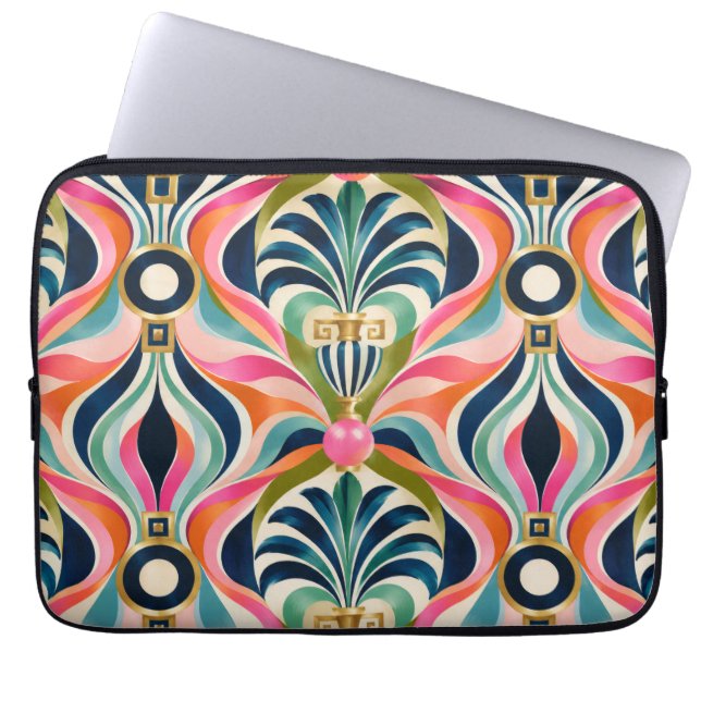 Luxe Retro Mod Laptop Hoes (Voorkant)