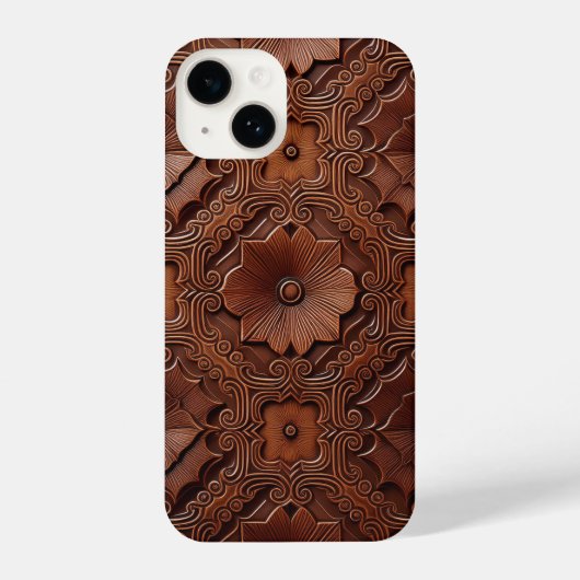 Luxe Rich Mahogany iPhone Case iPhone Hoesje (Achterkant)