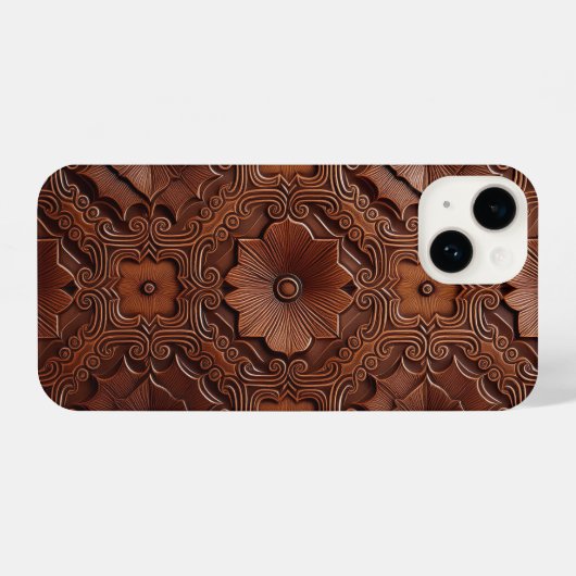 Luxe Rich Mahogany iPhone Case iPhone Hoesje (Achterkant horizontaal)