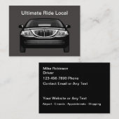 Luxe Ride Hailing Taxi Car Service Visitekaartje (Voorkant / Achterkant)