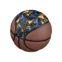 Luxe Robijnblauwe Gouden Marmer Geometrisch