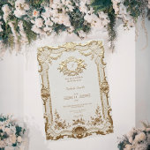 Luxe Rococo Elegante Franse Kant Bruidsdouche Kaart