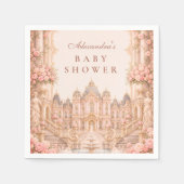 Luxe Rococo Prinses Baby Shower Servet (Voorkant)