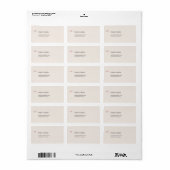 Luxe Rococo Trouwadres Etiket (Full Sheet)