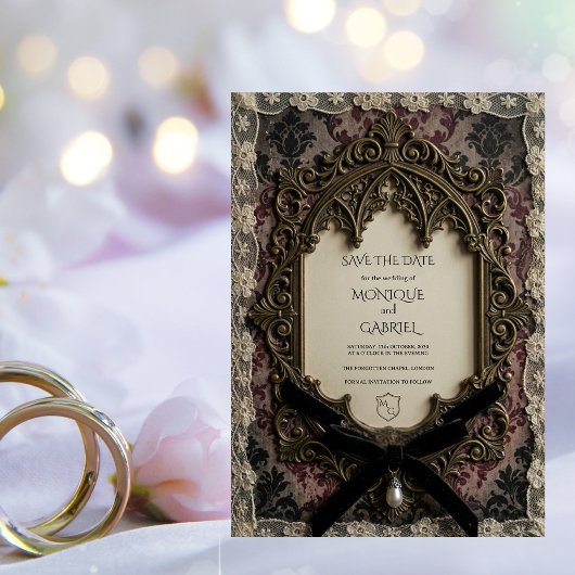 Luxe Rococo Victoriaanse Kant Gotische Save the Da