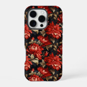 Luxe rode bloemenschenk voor vriendin iPhone hoesje (Achterkant)