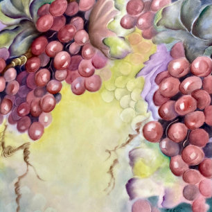 Luxe rode druivenpatroon servet