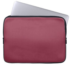 Luxe rode effen kleur Plain Laptop Sleeve