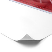 Luxe rode glazen flesje Waterverf parfume Poster (Hoek)