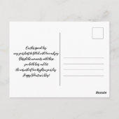 Luxe Rode Hart en Rozen Valentijnsdag Briefkaart (Achterkant)