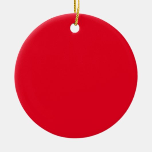 Luxe rode kerst-souvenirornament keramisch ornament (Voorkant)
