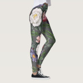 Luxe romance florale rozen zomer leggings (Rechts)