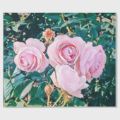 luxe romantic flowers botanical wallpaper cadeaupapier (Vlak)