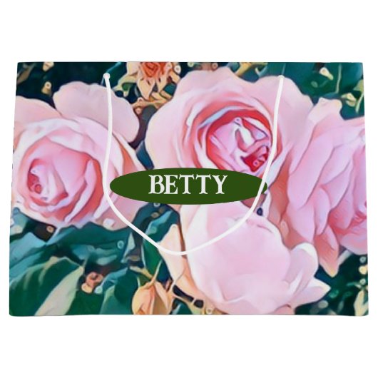 luxe romantic flowers botanical wallpaper groot cadeauzakje (Voorkant)