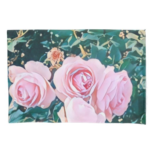 luxe romantic flowers botanical wallpaper kussensloop (Voorkant)