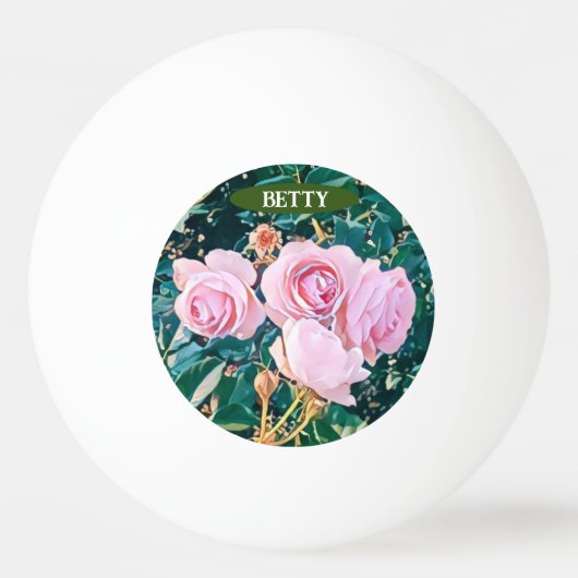 luxe romantic flowers botanical wallpaper pingpongbal (Voorkant)