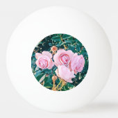 luxe romantic flowers botanical wallpaper pingpongbal (Achterkant)