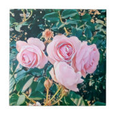 luxe romantic flowers botanical wallpaper tegeltje (Voorkant)