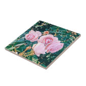 luxe romantic flowers botanical wallpaper tegeltje (Zijkant)