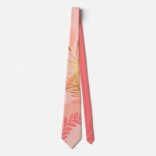Luxe romantinc peach fuzz baby girl stropdas (Voorkant)