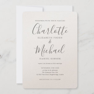 Luxe Romantische Elegante Handtekening Script Brui Kaart