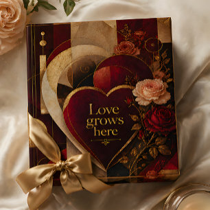 Luxe Romantische Liefdeskaart “Liefde Groeit Hier Kaart