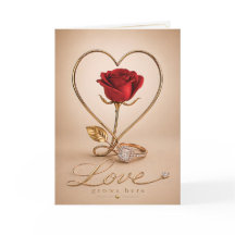 Luxe Romantische Liefdeskaart Ontwerp