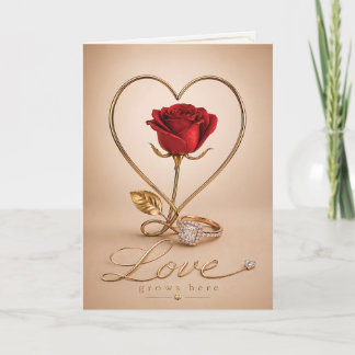Luxe Romantische Liefdeskaart Ontwerp Kaart