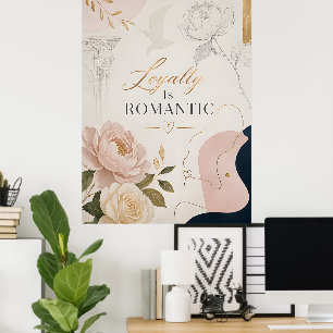 Luxe romantische quote poster “Troost Is Romantisc