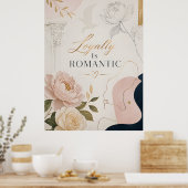 Luxe romantische quote poster “Troost Is Romantisc (Keuken)