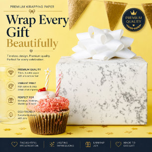 Luxe Romantische Trouwfeest Viering Ontwerp Cadeaupapier