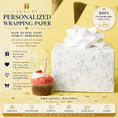 Luxe Romantische Trouwfeest Viering Ontwerp Cadeaupapier